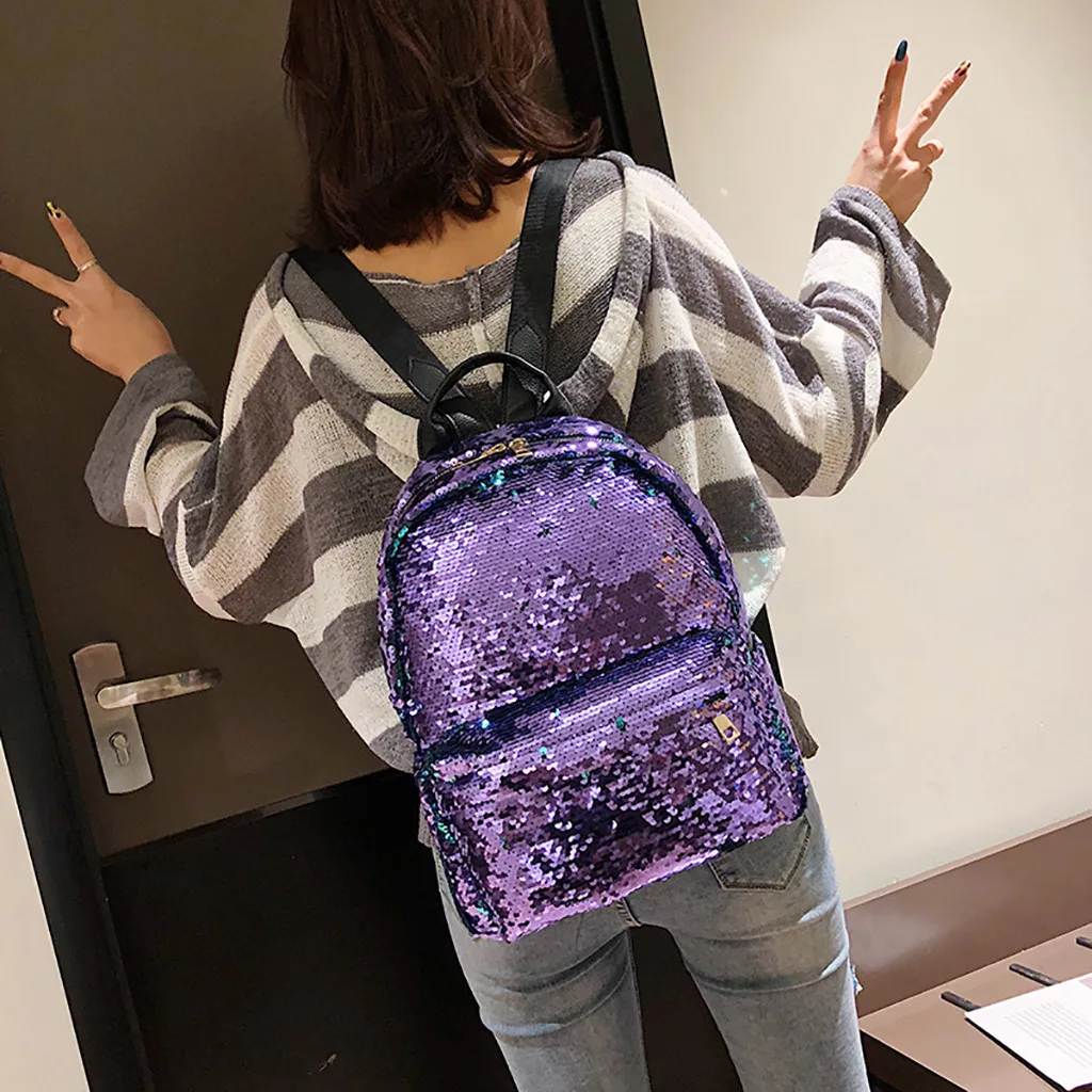 Женский рюкзак XINIU повседневный с блестками escolar mochila masculina 2019|Женские рюкзаки| |