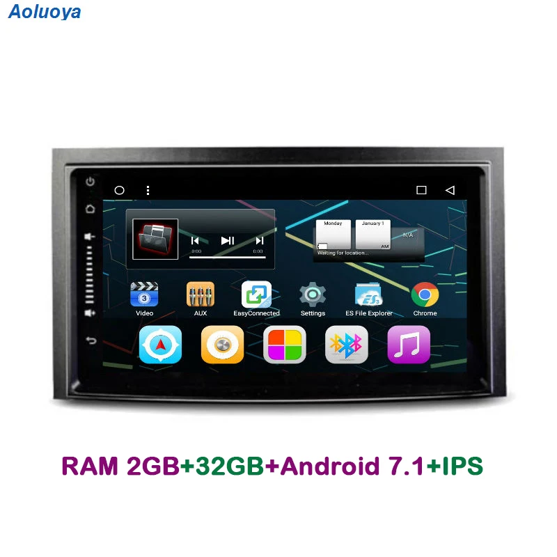 Aoluoya IPS 2 Гб ОЗУ 32 ПЗУ четырехъядерный Android 7 1 автомобильный dvd-плеер для Toyota Venza