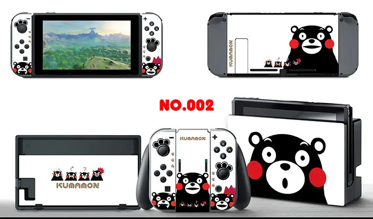 NO.002 Виниловая наклейка на консоль, наклейки на обложку для Nintendo Switch, контроллер консоли, защитный набор для NS Switch JoyCon, аксессуары для игр - Цвет: NO.002