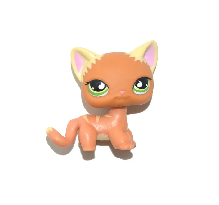 Игрушечные фигурки животных розовые ушки Оранжевый кот котенок кукла детская