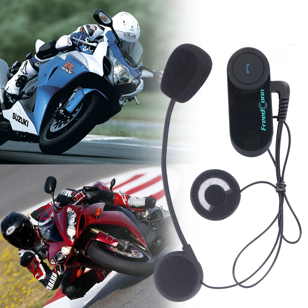 1PC FreedConn T-COMVB Motorcycle Helmet Intercom Bluetooth Interphone 800M Talk Range with Soft Headset Gift | Автомобили и
