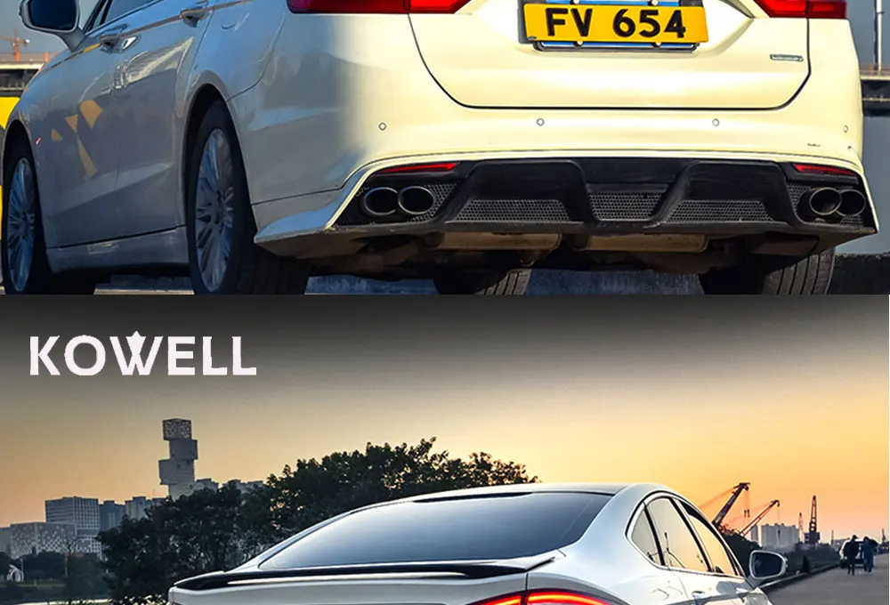 KOWELL автомобильный Стайлинг 1 лот 4 шт. для Ford Mondeo Fusion задние фонари 2013- светодиодный задний фонарь DRL+ тормоз+ Парк+ сигнал lig
