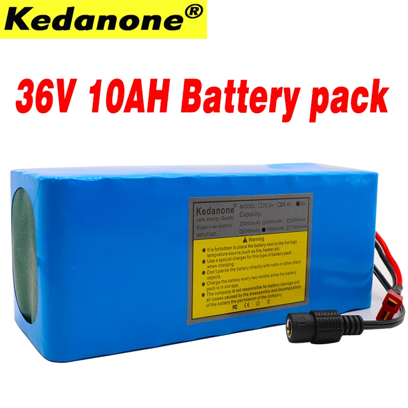 100% 36 v 10Ah 10S4P 500 W высокой мощности и емкость 18650 Перезаряжаемые Батарея