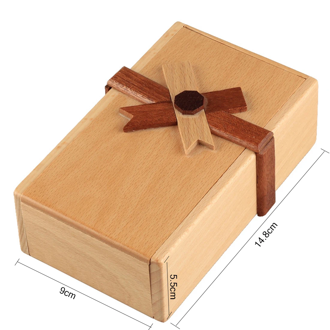 Деревянная коробка-пазл из бука Волшебная коробка Подарочный чехол развивающие
