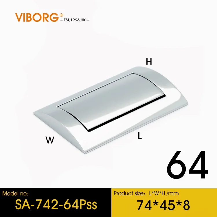 (4 шт.) Виборг высокое качество цинковый сплав современные ручки для дверей шкафа