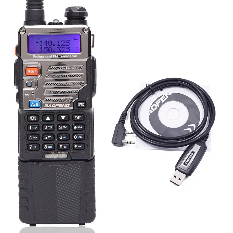 BAOFENG UV-5RE Walkie Talkie 8W 3800mAh upgrade version baofeng uv5re 128CH 136-174Mhz &amp 400-520Mhz Ham Radio with USB Cable | Мобильные