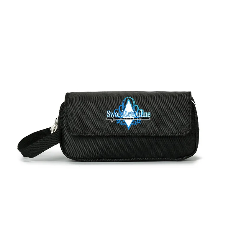 Anime SAO Sword Art Online Wallet Purse Cosmetic Stationery Pencil Bag Girls Boys Gift Back to School Hand Portable | Багаж и сумки