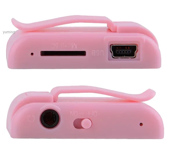 Новый горячий бесплатная доставка мини-клип MP3 Player / спорт зеркало mp3-sd TF карта C