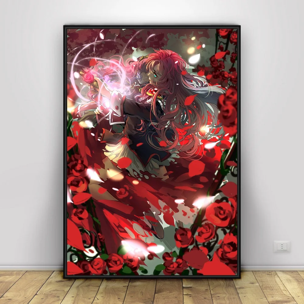 Революционная девушка Utena художественная шелковая ткань плакат печать 24x36