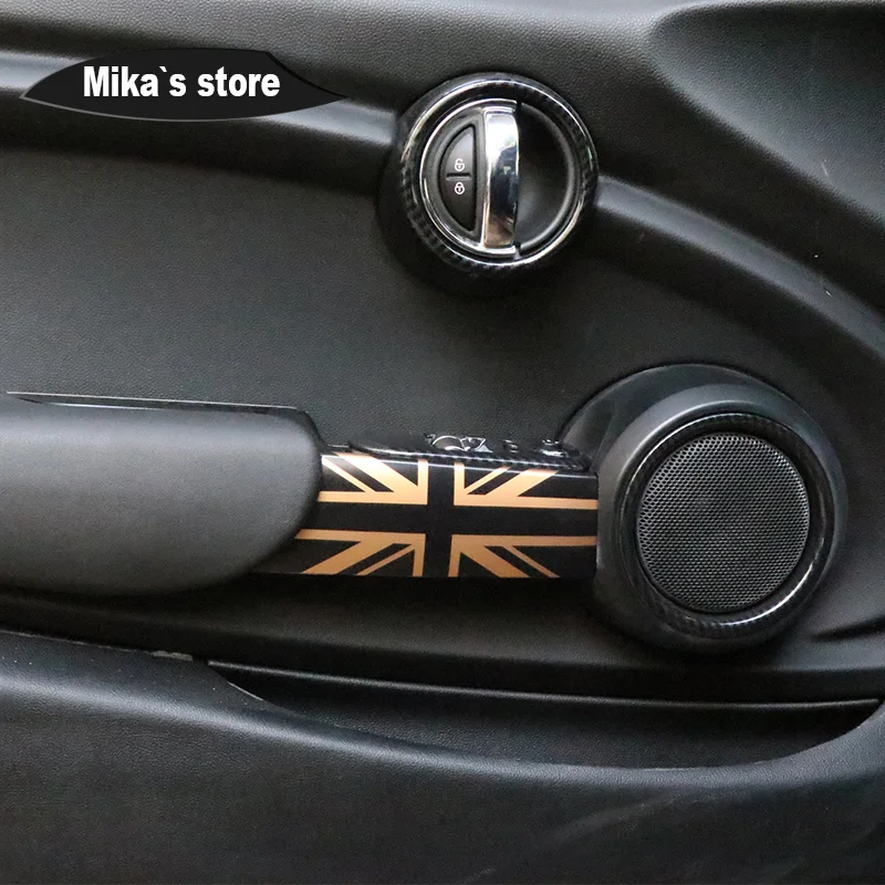 Union Jack Внутренний дверной комплект с ручкой защитная оболочка чехол наклейка для mini cooper R55 R56 R57 R58 R59 автомобильный Стайлинг