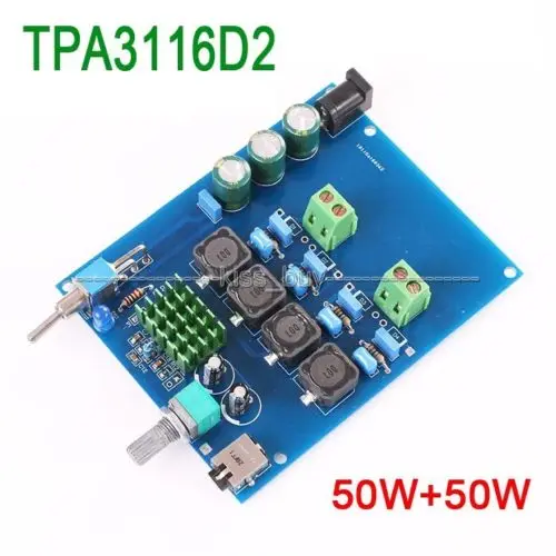 TPA3116D2 50 Вт * 2 Цифровой усилитель доска двухканальный модуль усилителя 12 В-24 В