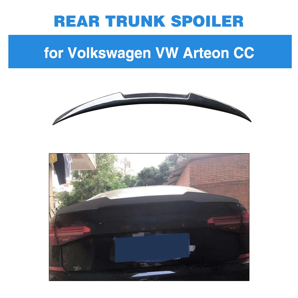 

Rear Spoiler for Volkswagen VW Passat 2019 2020 Carbon Fiber Trunk Lip
