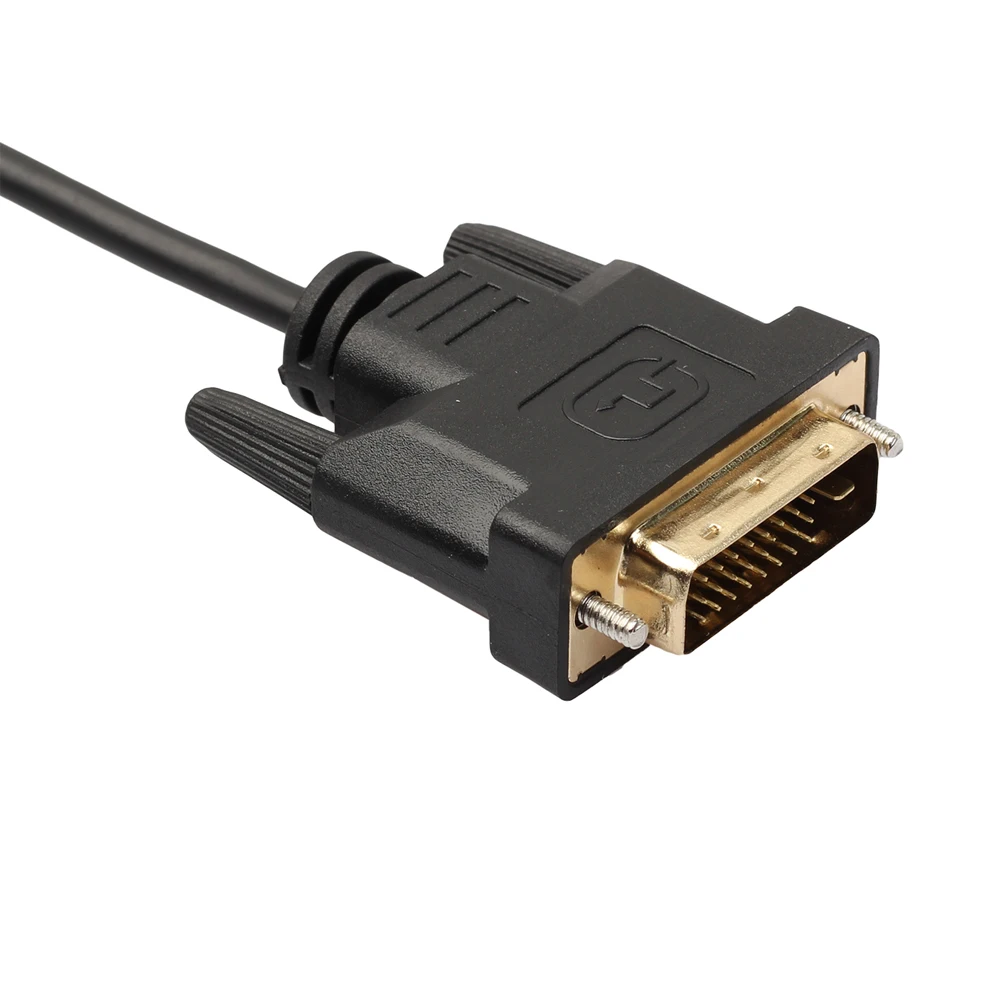 Bochara позолоченный Тонкий DVI-D(24+ 1Pin) кабель одноканальный DVI штекер 1 м 1,8 м 3 м 5 м для lcd DVD HDTV
