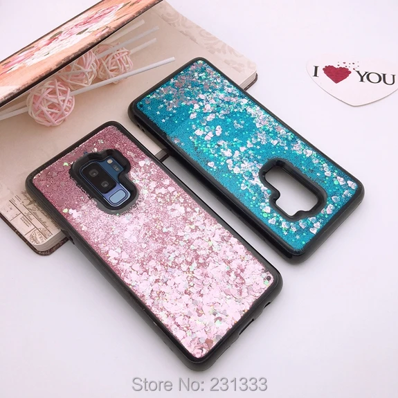 C Ku 3D жидкий зыбучий песок Блестящий Мягкий ТПУ чехол для Samsung Galaxy S8 S9 PLUS S7 EDGE A3 A7 2017