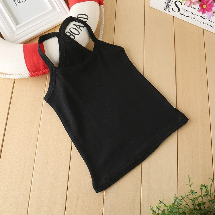 Детское нижнее белье 100% хлопок майки для мальчиков и девочек топы маленьких