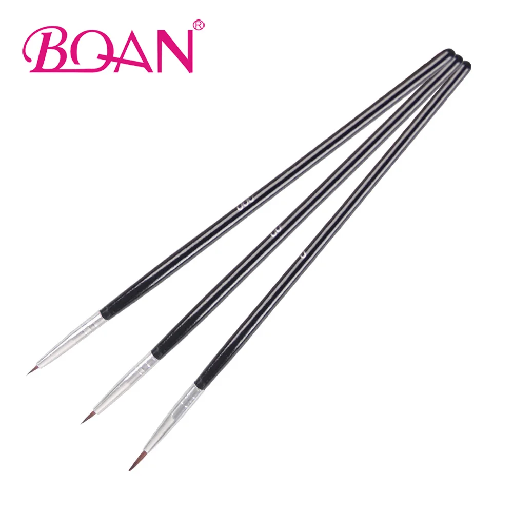 Набор кистей для дизайна ногтей 12 шт. черные кисти набор точечной живописи