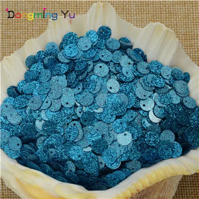 Royalblue 900 шт(30 г) 6 мм, плоские круглые пайетки с блестками с блеском порошок для Свадебные украшения, одежде патчи Швейные craft - Цвет: Royalblue