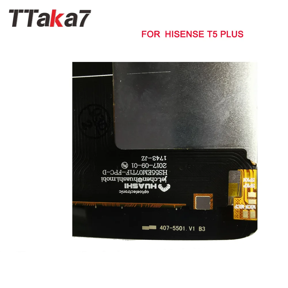 Для Hisense T5 Plus ЖК дисплей с кодирующий преобразователь сенсорного экрана в сборе