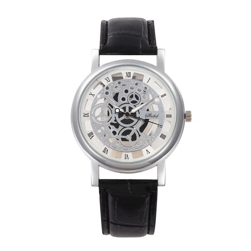 Мужские кварцевые часы циферблат с римскими цифрами роскошные Брендовые