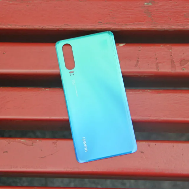 Aurora huawei, задняя батарея, стеклянная крышка, корпус двери для huawei P30, 6,1 дюйма, задняя крышка из стекла, чехол - Цвет: Aurora