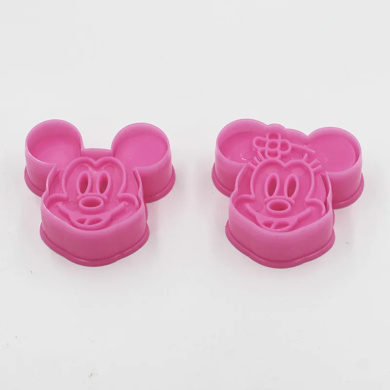 Ветра, с цветочным проектом, 2 шт./компл. DIY мультфильм пресс-формы для выпечки бисквитная формочка для печенья 3D с объемным украшением в виде героя мультфильма форма для печенья - Цвет: mi qi lao shu