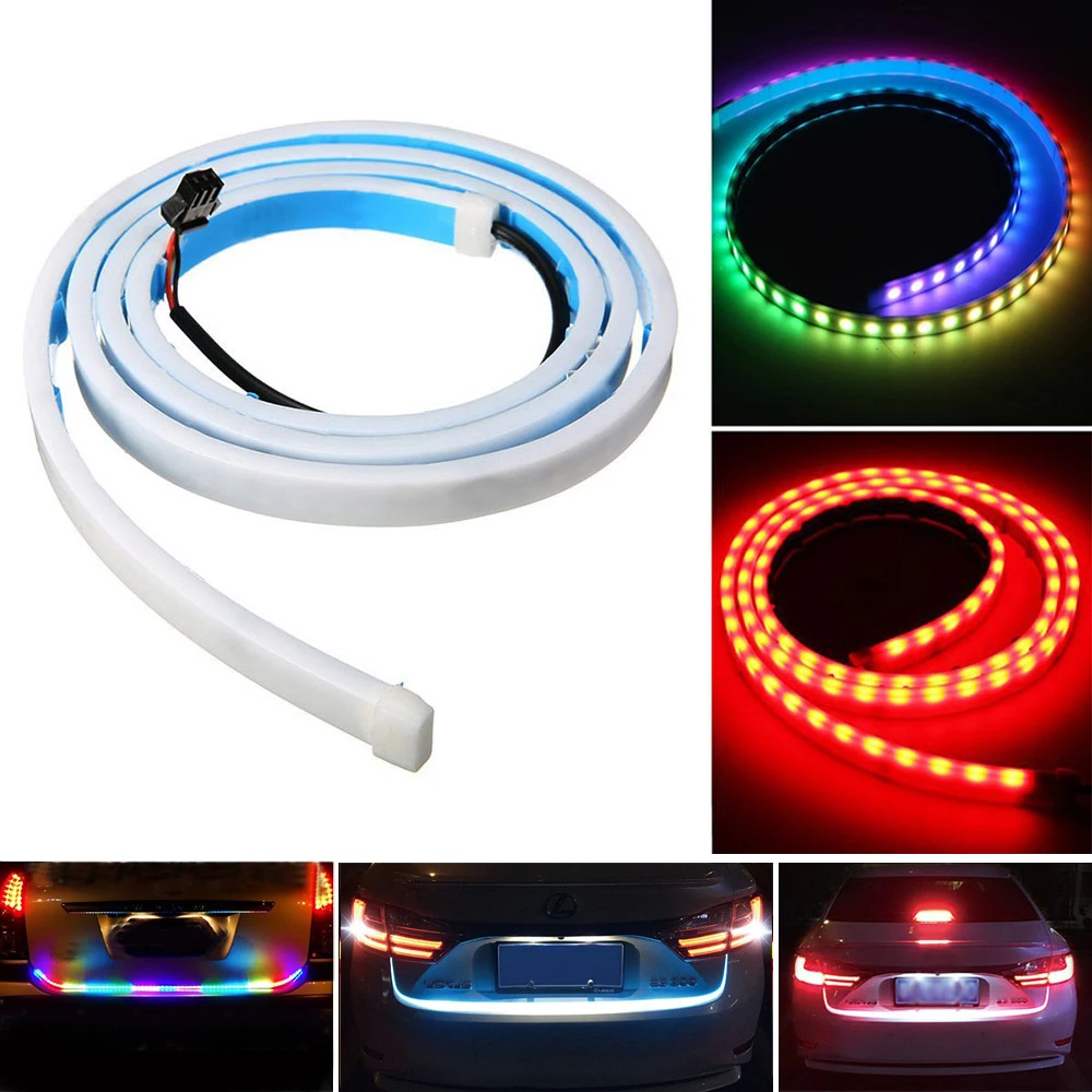 Lonleap Светодиодные ленты светильник ing задний багажник хвост RGB динамический