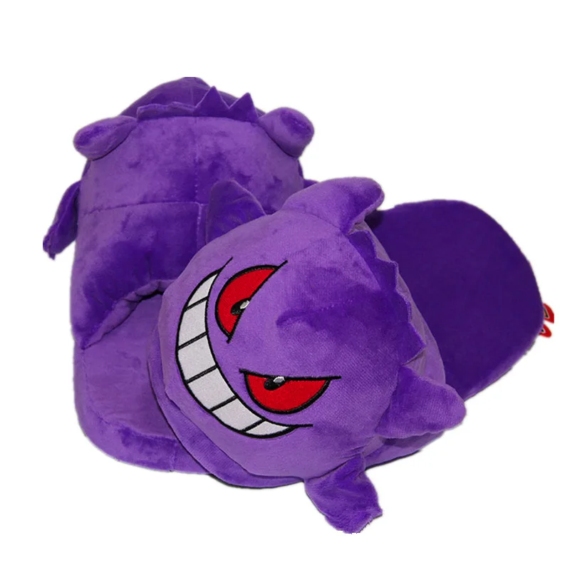 Домашние тапочки для взрослых с карманными животными, Psyduck Snorlax Mudkip, плюшевые игрушки Gengar Doll, домашние тапочки осень-зима SA1495