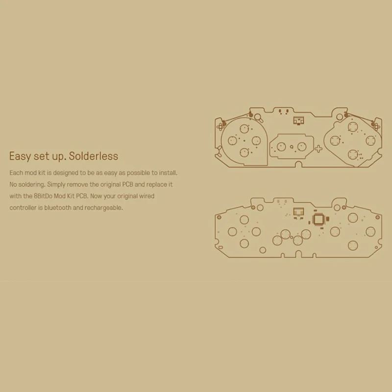 8Bitdo DIY Super Modkit parts SNES/SF C Controller SNES SF to Bluetooth геймпад для контроллера Sega Mega