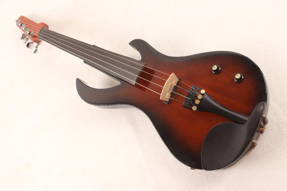 4 струнная электрическая скрипка новинка 4/4 форма пламенной гитары твердая