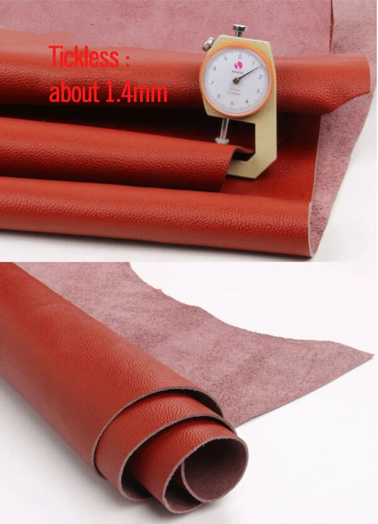 Натуральная кожа crazy horse, коровья кожа, первый слой материала 1,4-1,8 мм, толщина 8 размеров на выбор, темно-оранжевый цвет