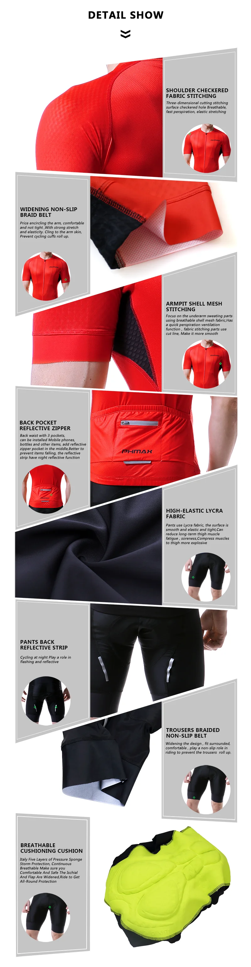 PHMAX Pro одежда для велоспорта, одежда для горного велосипеда, Майо, Ropa Ciclista, Спортивная Мужская одежда для велоспорта, комплект из майки для велоспорта
