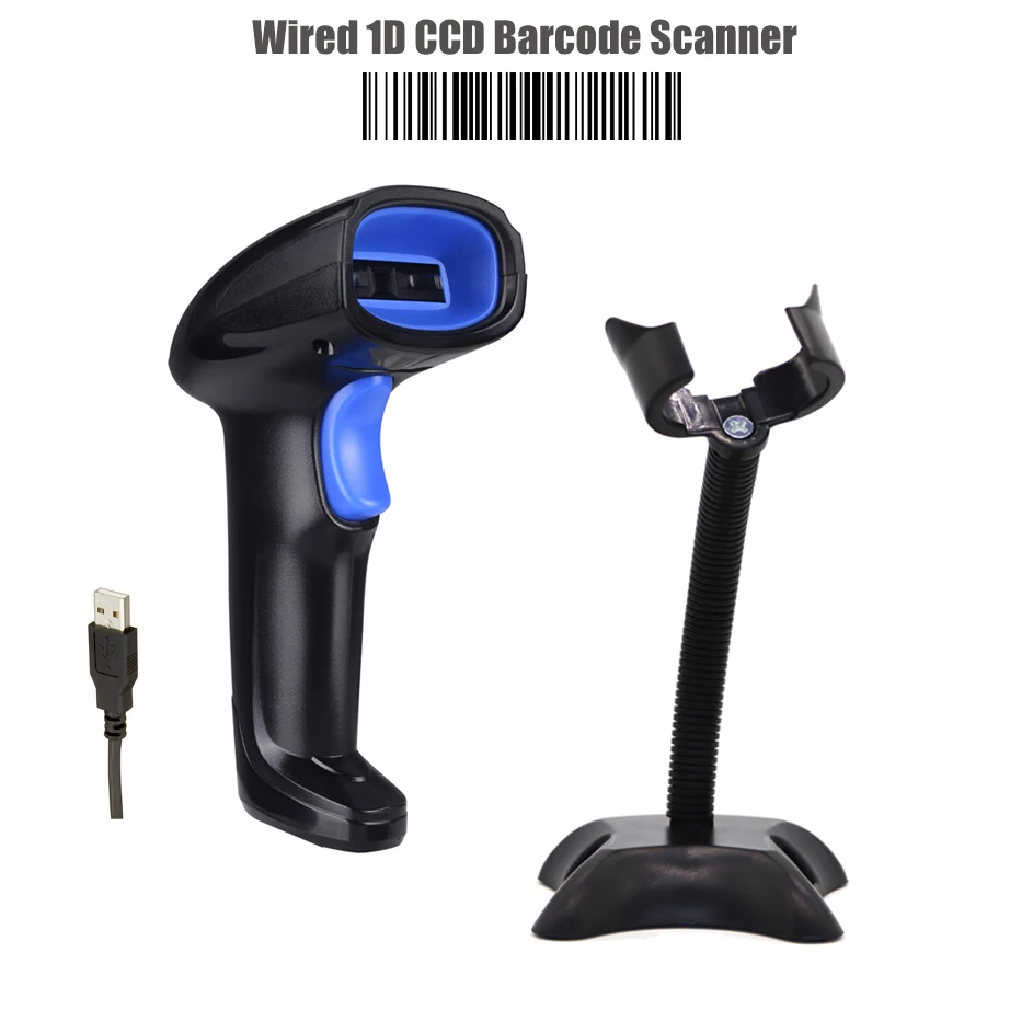 Портативный USB сканер штрих кодов 1D портативный CCD sanner для pos системы