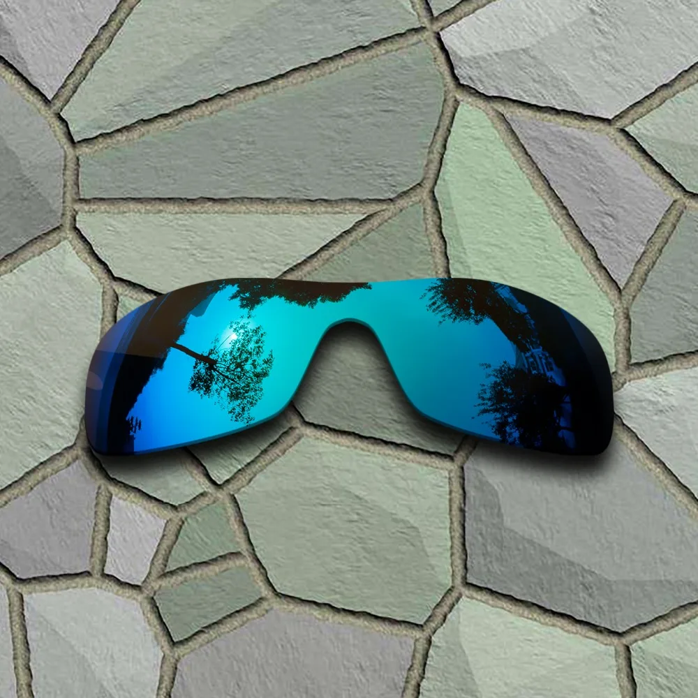 Сменные поляризованные солнцезащитные очки для Oakley Antix небесно-голубые и красные
