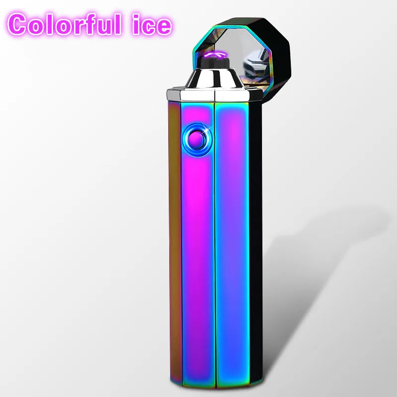 Новейшая Usb зарядка дуга Зажигалка USB ветрозащитная личность электронная