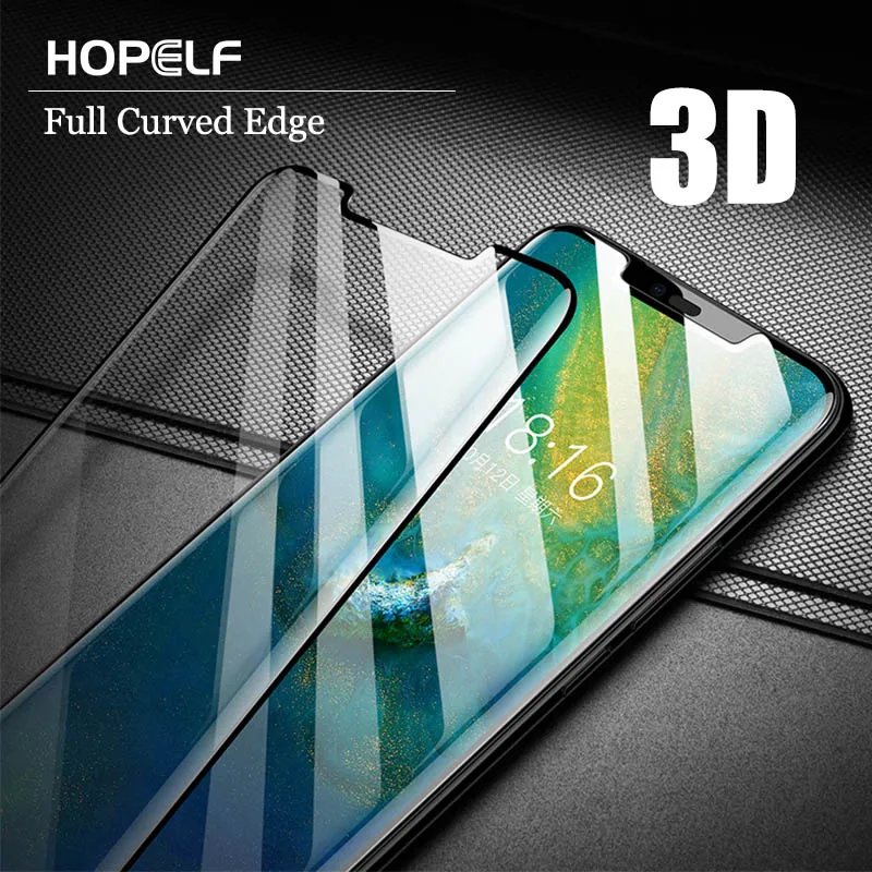 Hopelf закаленное стекло для huawei mate 20 Pro протектор экрана на Lite полный изогнутый край