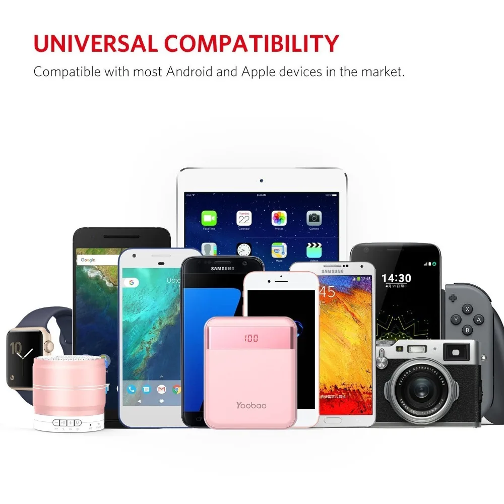 Yoobao m4pro 10000 мАч мини красочный мобильный Запасные Аккумуляторы для телефонов 2