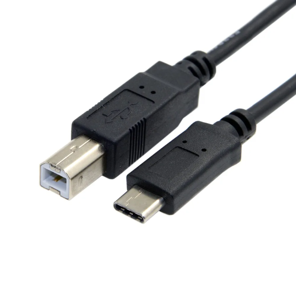 1 м USB 3 Type C папа к 2 0 B Мужской принтер кабель для передачи данных сотового телефона