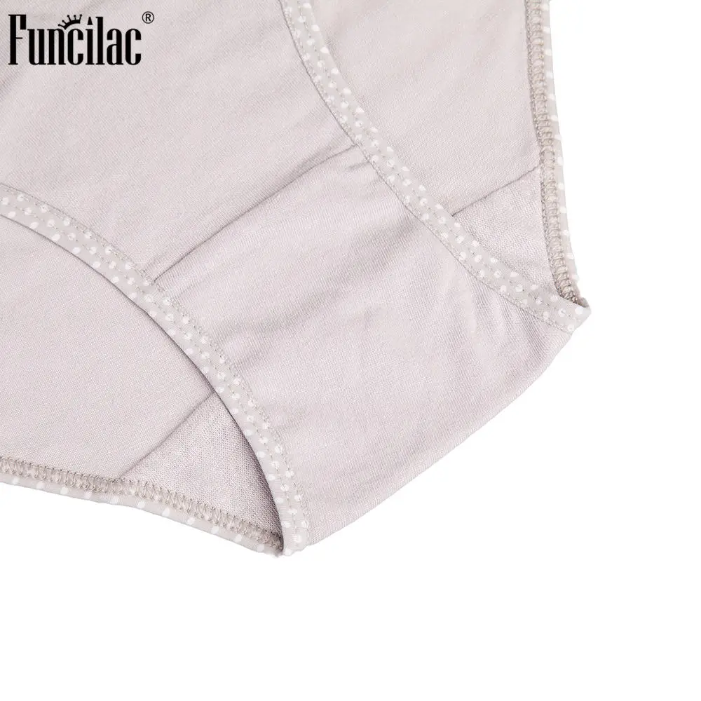 FUNCILAC женское сексуальное хлопковое нижнее белье плюс размер трусы с бантом