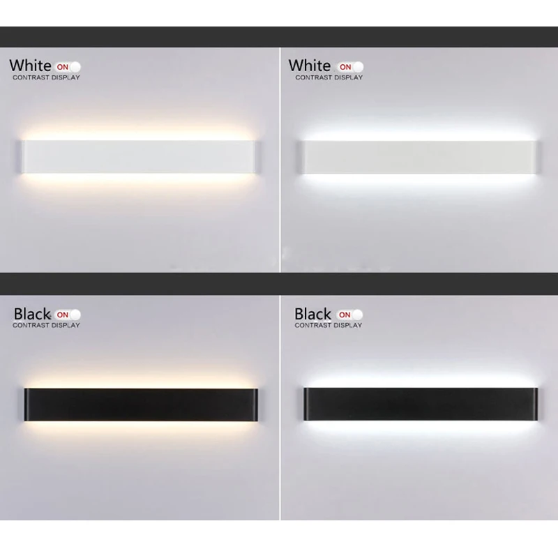 Современные чрезвычайно тонкие алюминиевые настенные светильники модные