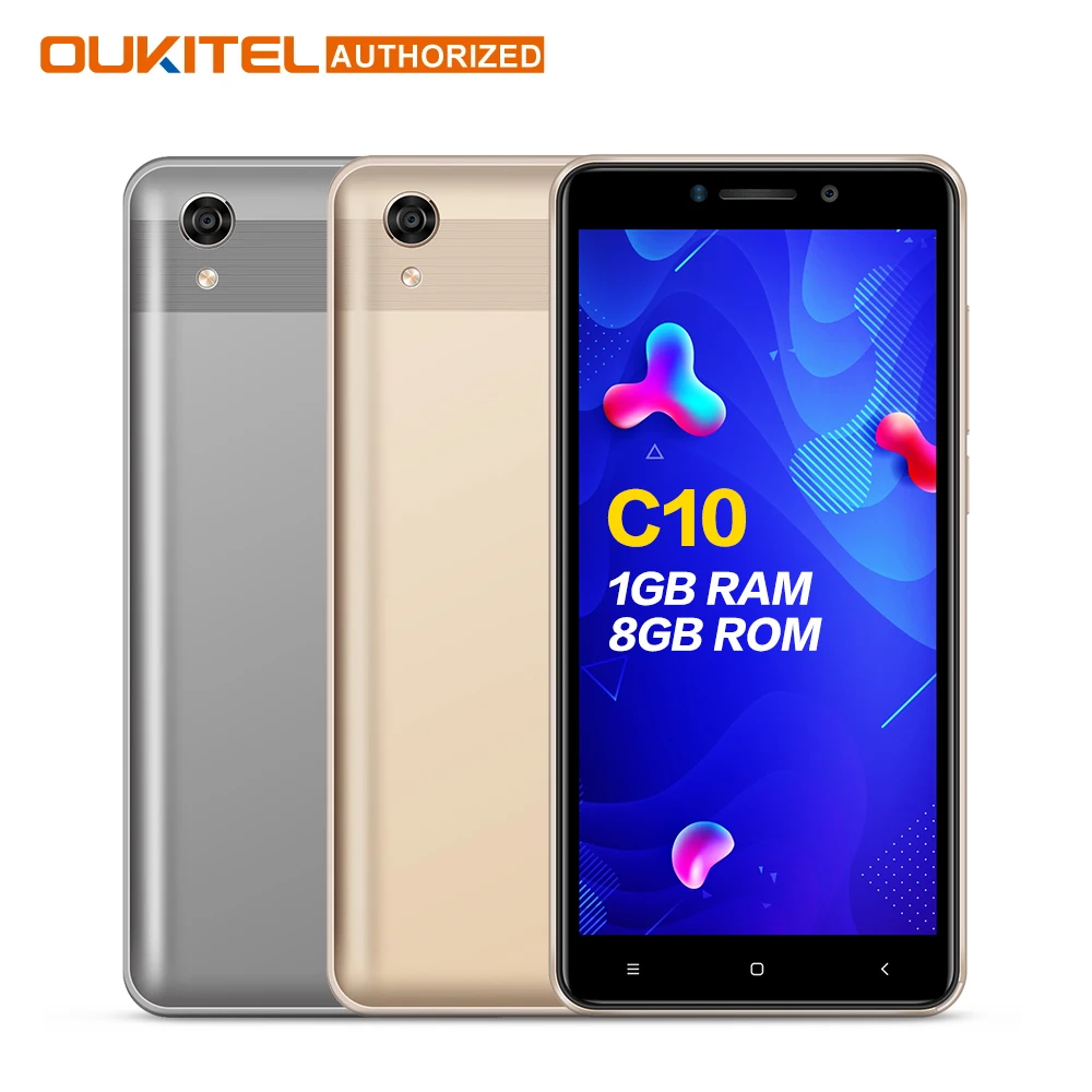 Oukitel C10 5 0 дюйма 18:9 Дисплей 3g смартфон 1 GB + 8 MTK6580 4 ядра 1. Гц Dual SIM 2000 mAh Android мобильный