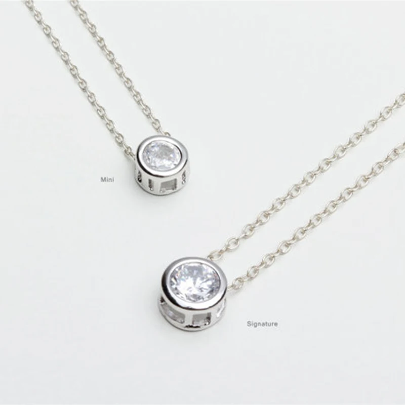 Модное ожерелье с цирконием, ювелирные изделия для женщин, золотое, серебряное ожерелье и подвеска на шею, колье для женщин