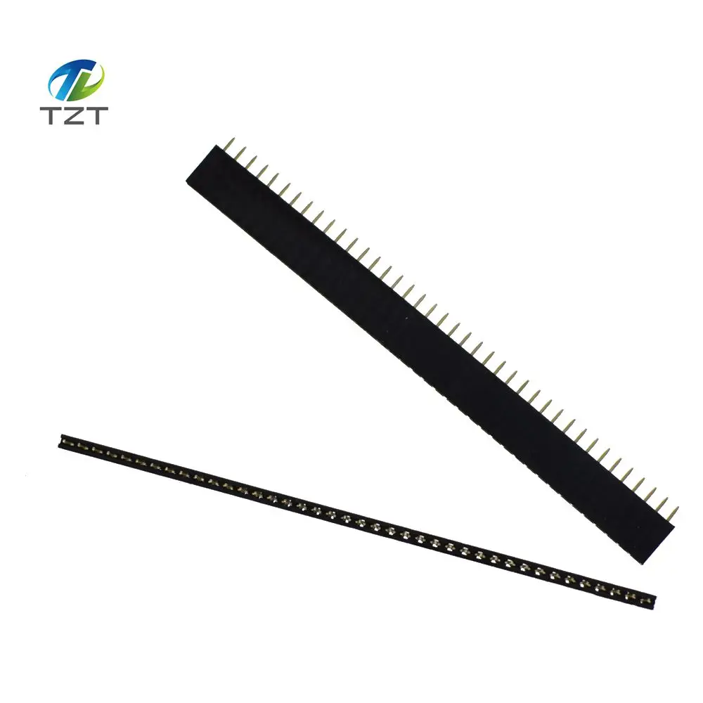 10 шт. 2 54 мм 40 штырьков гнездовой Однорядный штырьковый коннектор PCB | Электронные