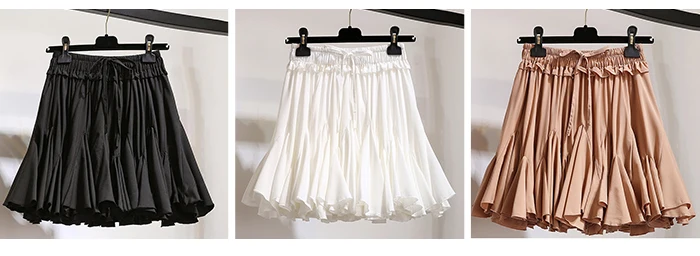Женские плиссированные юбки-пачки Surmiitro, шифоновая мини-юбка с высокой талией в корейском стиле для женщин, короткая белый и черный школьная юбка-солнце на лето