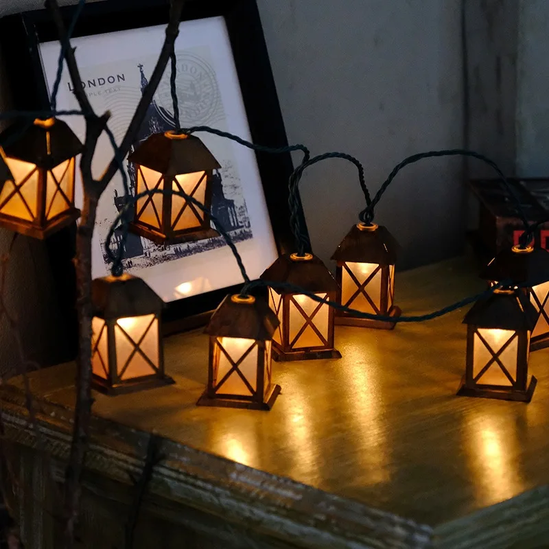 10LED Фея Ретро светлый дом String Романтический Открытый Водонепроницаемый двор
