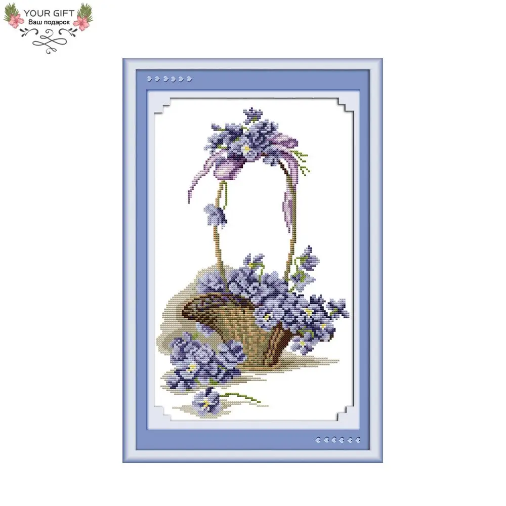 Joy Sunday аромат цветов украшение для дома H059 14CT 11CT вышивка крестиком DIY|joy sunday|cross stitch