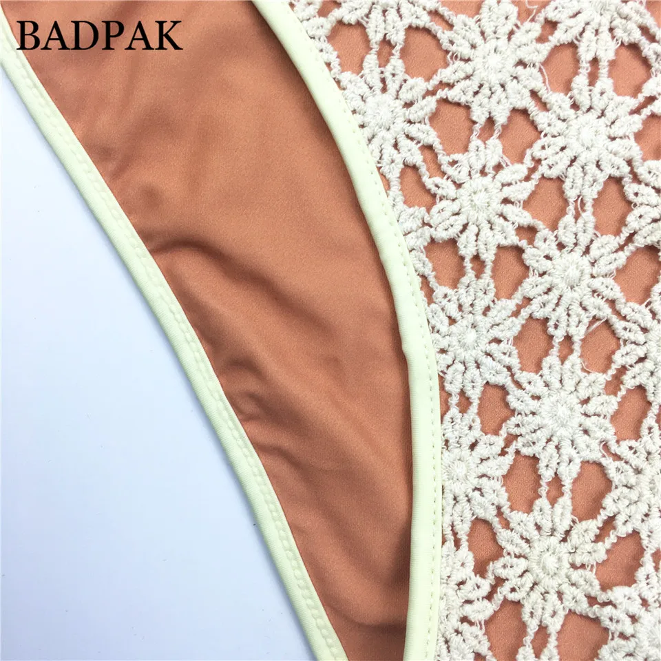Badpak крючком бикини рюшами mayokini женский ванный комплект Одежда заплыва костюм для