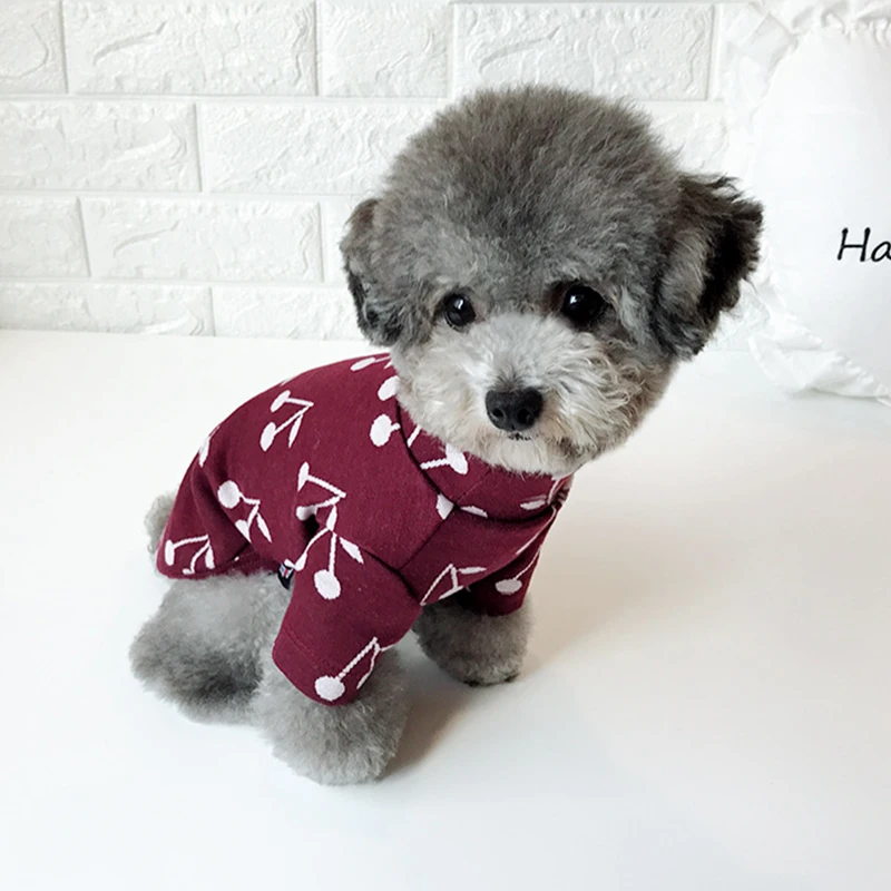 Хлопковая футболка с принтом Чихуахуа летняя одежда для собак французский