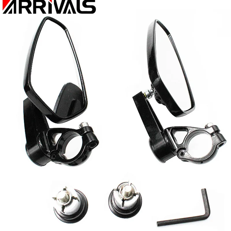 

7/8" 22mm Motorcycle Aluminum Rear View Black Handle Bar End Side Rearview Mirrors For Honda For Suzuki For Kawasaki For Yamaha