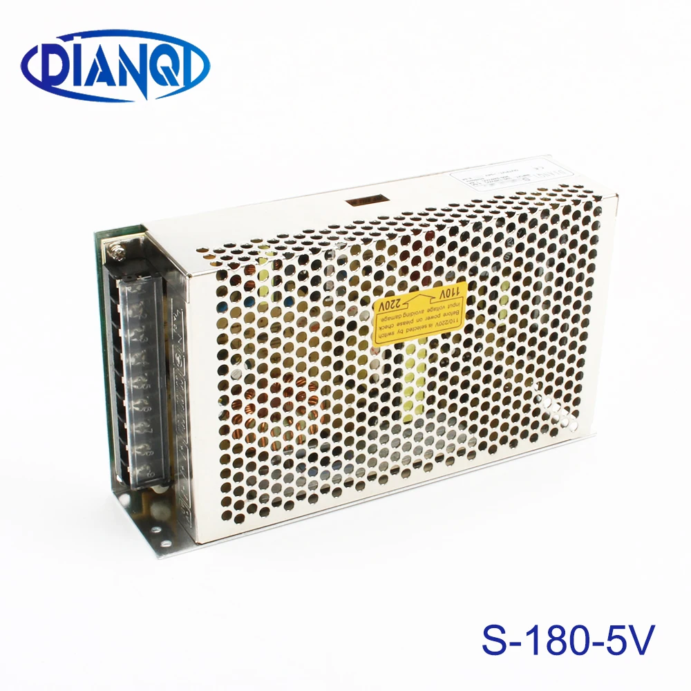 180W 36A импульсный источник питания 5v 180w ac к dc S 180 5 для светодиодной полосы света 220V
