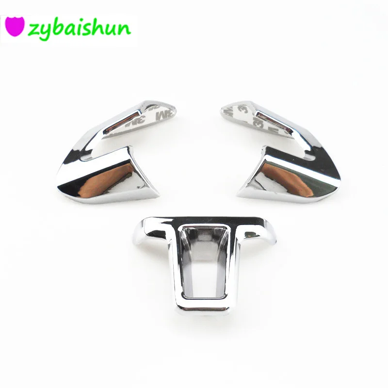 3 шт. для Volkswagen VW Golf 6 MK6 Polo Jetta MK5 2009 2010 2011 Bora рулевое колесо хромированная отделка